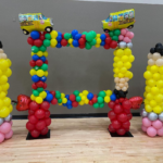 colorful ballon arch